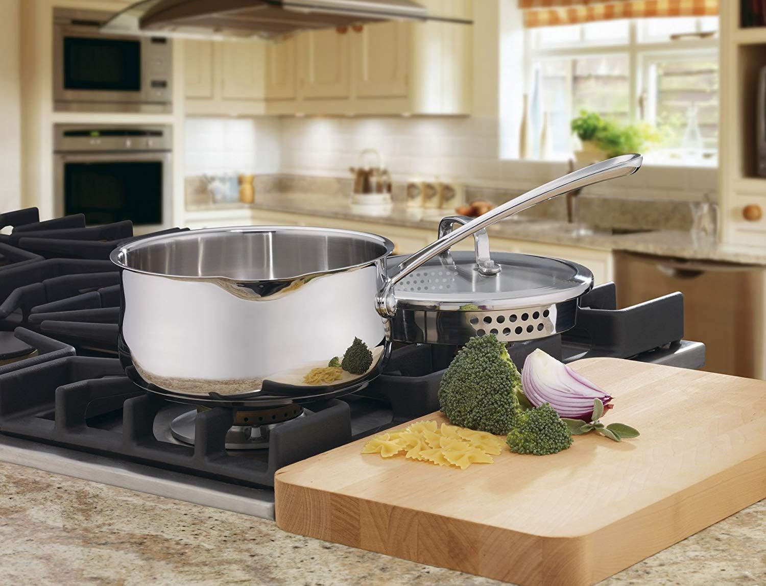 Cuisinart 419-18P 2-Quart Pour Saucepan with Cover Contour Cookware, Stainless Steel - Image 5