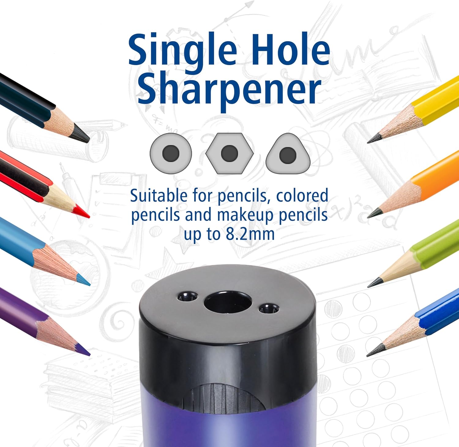 STAEDTLER pencil sharpener, premium quality sharpener with screw-on lid, prevents accidental openings, compact size for pencil case and work-station, 511 63BK - Image 6